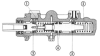  Демонтаж компенсационного бачка главного тормозного цилиндра Ford Mondeo